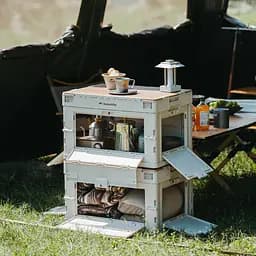 Складаний контейнер Naturehike CNK2450XB020, 52 л, бежево-сірий - мініатюра 6