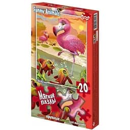 Мягкие пазлы Фламинго Danko Toys S20-09-15, 20 элементов