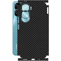 Захисна плівка StatusSKIN для Honor 90 Lite Корпус Вініл Карбон чорний