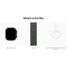 Смарт-годинник Apple Watch Ultra 2 49 mm Black Titanium Case with Green Trail Loop M/L [MYTJ3+MYQ43] [114889] - мініатюра 4