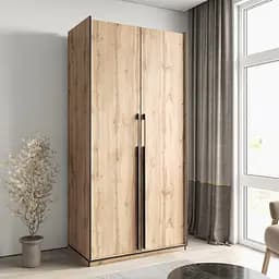 Шкаф для одежды Flamecame в спальню со штангой на 2 двери FR-14