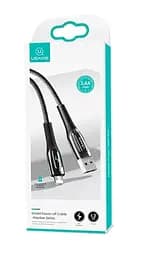 Кабель Usams US-SJ469 USB - Lightning (M/M), 1.2 м, Black (SJ469USB01) - мініатюра 2