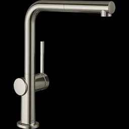 Змішувач Hansgrohe Talis M54 270 1jet кухонний з витяжним виливом 72808800 Stainless Steel Нержавіюча сталь