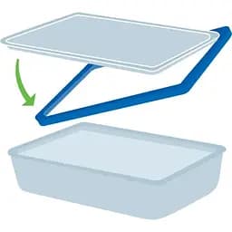 Форма Pyrex Pure Glass прямокутна з кришкою 22x17x7 см 1.5 л  (242A000/8045) - мініатюра 3