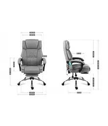 Крісло офісне Markadler Boss 6.0 Grey з масажем - мініатюра 10