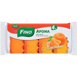 Губки кухонные Fino Арома Мандарин 4 шт.