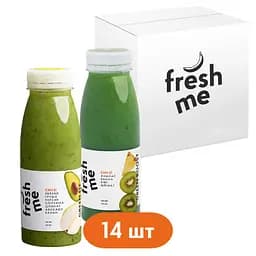Смузи FreshMe Зеленая энергия Набор 250 мл х 14 шт