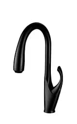 Cмеситель для кухни с выдвижным изливом черный "Лебедь" Nett SBB-435 Черный