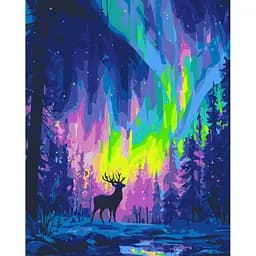 Картина за номерами на підрамнику Brushme Полярне сяйво