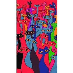 Набір для розпису по номерах Strateg Казкові кошенята 50х25 см (WW226)