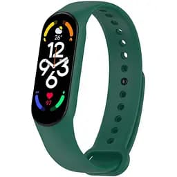 Силиконовый ремешок для Xiaomi Mi Band 7/6/5 Зеленый / Pine Needle
