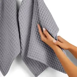 Рушник вафельний Cosas Greek Waffle Smoky 75x95 см, сірий - мініатюра 5