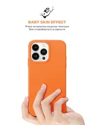 Силиконовый чехол для Apple iPhone 13 Pro Max, ICON2 Case, оранжевый, противоударный, панель, защита всего корпуса, матовая поверхность Soft Touch, выступает над дисплеем, совместим с защитными стеклами и пленками, с микрофиброй, ArmorStandart (ARM60502) - мініатюра 8