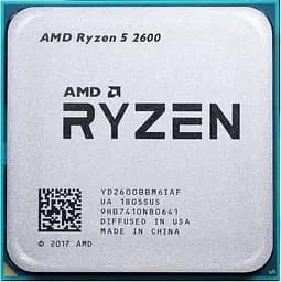Процесор AMD Ryzen 5 2600 (YD2600BBM6IAF) (Socket AM4, 12T, 3.9 ГГц, Tray) Б/в