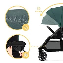 Прогулянкова коляска Kinderkraft Route, Platinum Grey (3953) - мініатюра 14