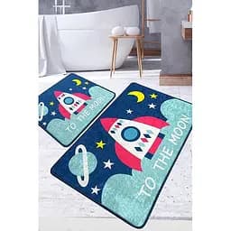 Набір килимків для ванної кімнати Chilai Home Namoon 60 x 100 + 50 x 60