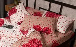 Набір наволочок Moon&Star Бязь Gold Люкс Petal Heart 50х50 см 2 шт - мініатюра 2