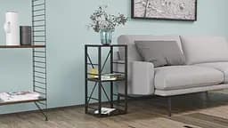 Етажерка 3/34 Ferrum-decor Серії Коннект 73x34x28 чорний ДСП Венге 16мм (FRD-105548) - мініатюра 3