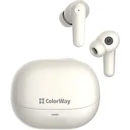 Навушники ColorWay Slim TWS-1 Earbuds Long Life Beige (CW-TWS1BE)