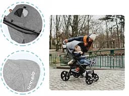 Прогулянкова коляска Lionelo Annet Plus Concrete - мініатюра 9