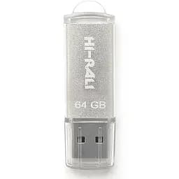 Флеш накопитель USB 64Gb Hi-Rali Rocket серебристый USB 2.0 (HI-64GBVCSL)