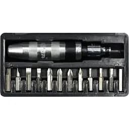 Викрутка ударна Vorel 12 насадок 14 елементів (65123)