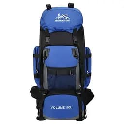 Туристический рюкзак Hinshenglong 90л голубой Oxford+PU черный спортивная сумка для путешествий вместительный Yiwu SJ-0036-1BL