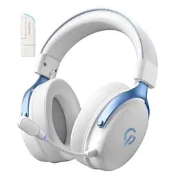 Игровые наушники беспроводные GamePro HSW-191-WHB Asgard Skadi Wireless 7.1 White-Blue
