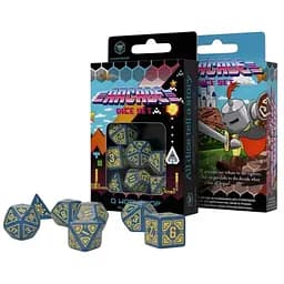 Набор кубиков Arcade Blue & yellow Dice Set , 7 шт. (SARC01)