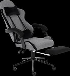 Геймерське крісло GT Racer сіре із чорним (X-2324 Fabric Gray/Black Suede) - мініатюра 6