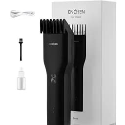 Машинка для стрижки беспроводная Enchen Boost триммер для волос с подвижным гребнем 5 Вт Черный