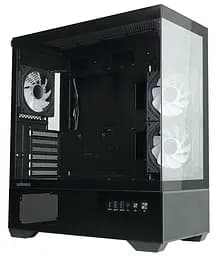 Корпус Zalman Chronix V2 Tempered Glass без БЖ Black (CHRONIXV2BLACK) - мініатюра 2