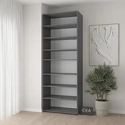Шафа для одягу з полицями С-9.0 Асфальт Idea