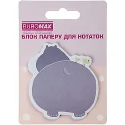 Блок паперу для нотаток Buromax Funny Animals з клейким шаром 75х75 мм 30 аркушів в асортименті (BM.2381-76) - мініатюра 4