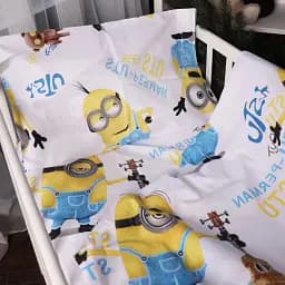 Підковдра MirSon Бязь 17-0702 Minion Team 110х140 біла (2200010460582) - мініатюра 3
