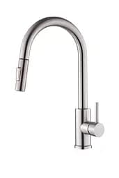 Смеситель для кухни VBI Flusso с выдвижным изливом nickel VBI-055000NI Никель