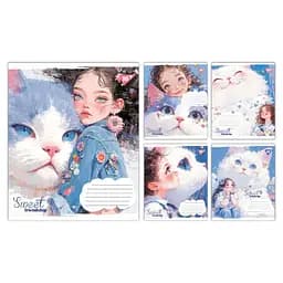 Тетради ученические 12 листов линия Yes Sweet Friendship, 25 шт. в упаковке