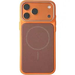 Чехол Epik PC TechWoven Hybrid with MagSafe для Apple iPhone 17 Pro (6.3) Orange / Brown