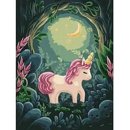 Картина за номерами Ideyka Дивовижний одноріг 30x40 см (KHO6067)