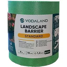 Полоса бордюрная Vodaland пластиковая 15 см 9 м зеленая (8215-GN)