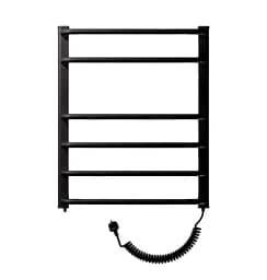 Рушникосушарка електрична Heizung EU 6/55 права з терморегулятором 660x550 мм Чорний 30412