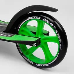 Самокат Best Scooter 89х52х90 см Чорно-зелений 000231487 - мініатюра 4