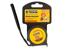 Вимірювальна рулетка MasterTool 3м x 16 мм магніт гумова автостоп - мініатюра 4