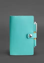 Жіночий шкіряний блокнот (Софт-бук) 4.0 бірюзовий