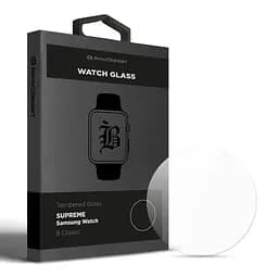 Захисне скло 3D для Samsung Watch 8 Classic, Supreme Black Icon, прозоре, на весь екран, глянцеве, з олеофобним покриттям, просте встановлення, не залишає слідів, ArmorStandart (ARM88140)