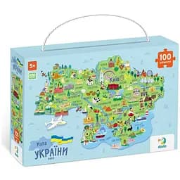 Детские пазлы DoDo Toys Карта Украины 300267 100 элементов