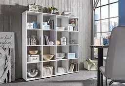 Стелаж-перегородка для кімнати Forte Id-2700/11 Ш 1424/В 1430/Г 290 Венге темний - мініатюра 2