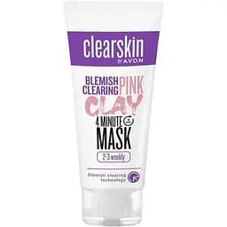 Маска для обличчя Avon Clearskin Pink Clay Mask з рожевою глиною проти чорних крапок 75 мл (494693424)