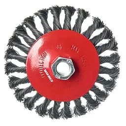 Щітка конічна Vitals сталева 125 мм М14, 0.5 мм (174513)