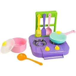 Набір столового посуду з плитою "Ромашка" Tigres 39150 Фіолетовий